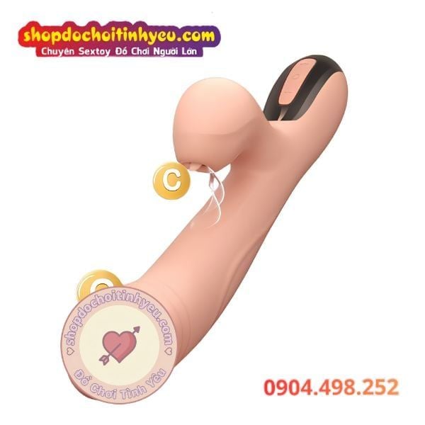 Dương Vật Giả Cầm Tay Đa Năng Có Đầu Liếm Mút Âm Đạo LETEN