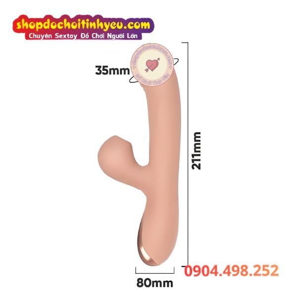 Dương Vật Giả Cầm Tay Đa Năng Có Đầu Liếm Mút Âm Đạo LETEN