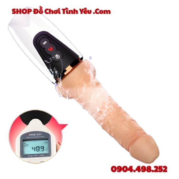 Dương Vật Giả Cầm Tay Có Gân Nổi Rung Thụt Sưởi Ấm SEX MASSAGE