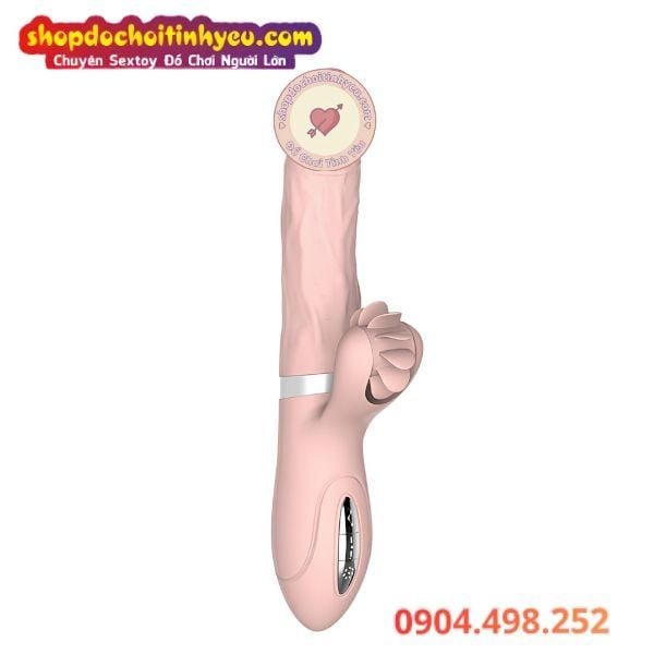 Dương vật giả rung thụt tỏa nhiệt xoay lưỡi liếm Evo Mars