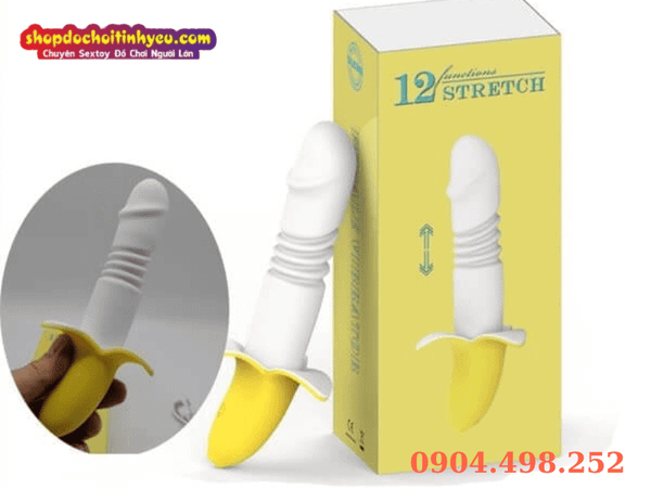 Máy rung hình quả chuối với chế độ thụt mạnh đa năng