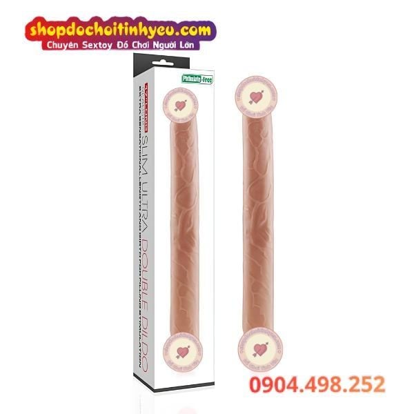 Dương vật giả dài 2 đầu to mềm dẻo cho cặp đôi đồng tính nữ