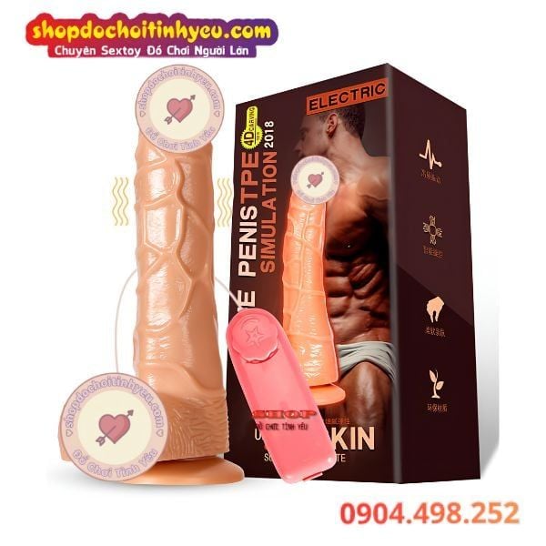 Dương vật giả đế gắn hít tường có rung TPE mềm MUHA giá rẻ