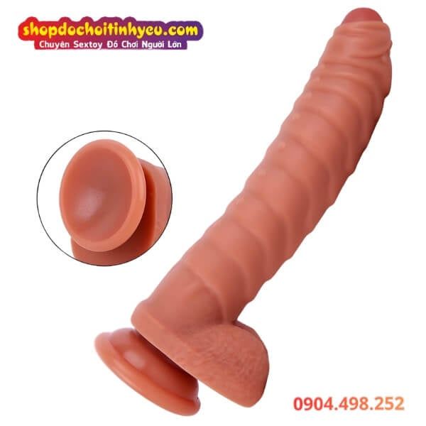 Dương Vật Giả Đế Hít Chưa Lột Bao Quy Đầu Có Vảy Nổi Ma Sát