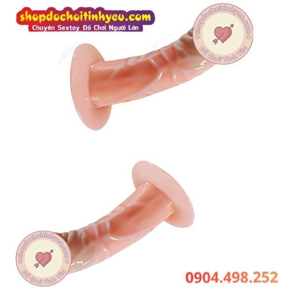 Dương Vật Giả Đế Hít Có Gân Nổi Mềm Mại Kích Thích Đa Điểm