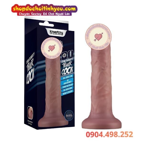 Dương Vật Giả Đế Hít Không Bìu Rung 10 Chế Độ POWER COCK