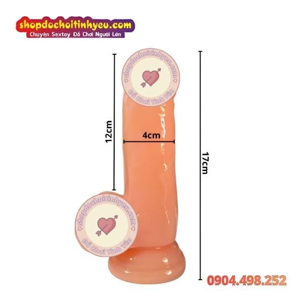 Dương Vật Giả Đế Hít Mềm Dẻo Mô Phỏng Giống Thật SUPERS DILDO