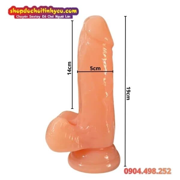 Dương Vật Giả Đế Hít Mềm Dẻo Mô Phỏng Giống Thật SUPERS DILDO