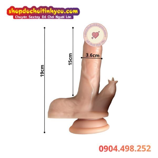 Dương Vật Giả Rung Thụt Ngoáy Cực Mạnh Có Lưỡi Liếm Điều Khiển Từ Xa