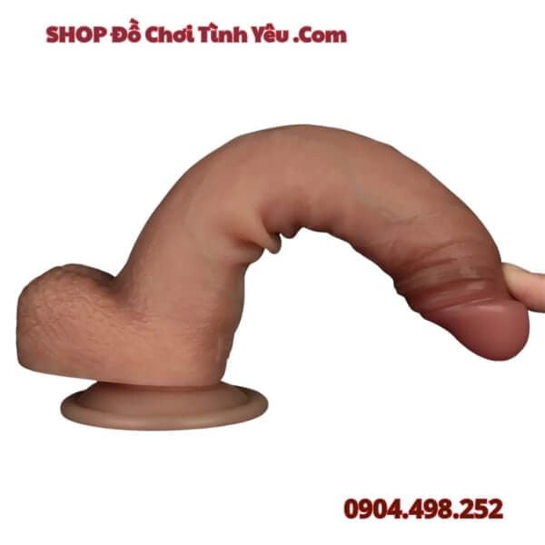 Dương Vật Giả Đế Hít Có Lớp Da Trượt Như Thật SLIDING SKIN PRO