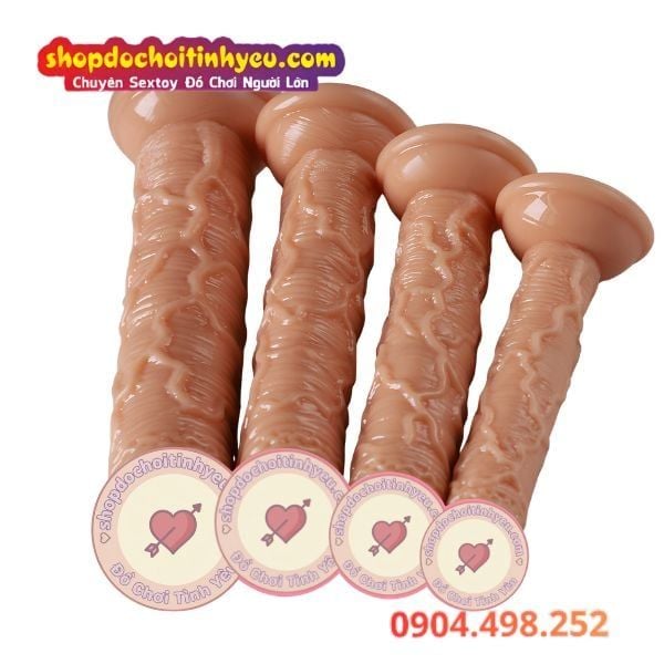 Dương Vật Giả Đế Hút Có Gân Nổi To Sần Sùi Ma Sát Mãnh Liệt