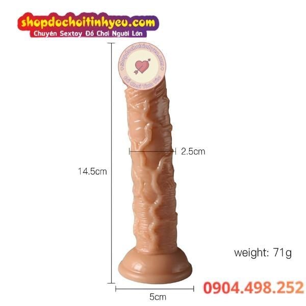 Dương Vật Giả Đế Hút Có Gân Nổi To Sần Sùi Ma Sát Mãnh Liệt