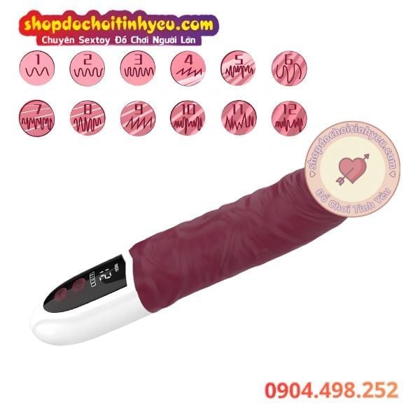 Dương Vật Giả Gân Nổi Cầm Tay Rung Mạnh Kích Thích Đa Điểm