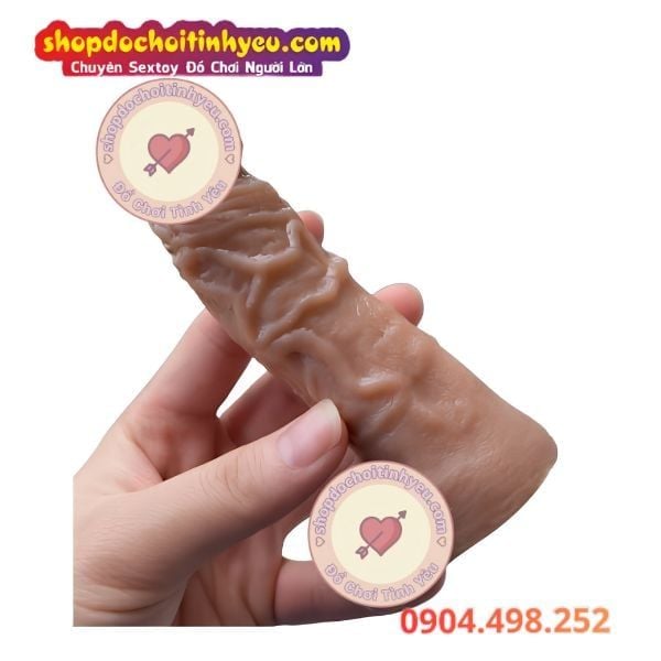 Dương Vật Giả Gân Nổi Size Nhỏ Châu Á Mềm Dẻo Dễ Uốn Cong