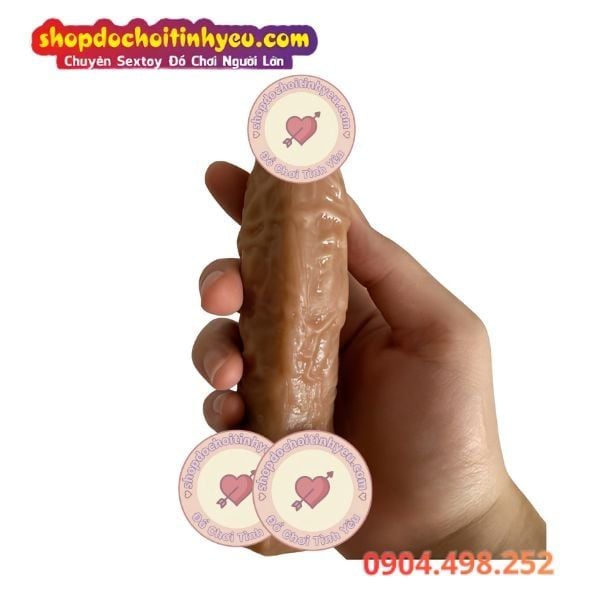 Dương Vật Giả Gân Nổi Size Nhỏ Châu Á Mềm Dẻo Dễ Uốn Cong