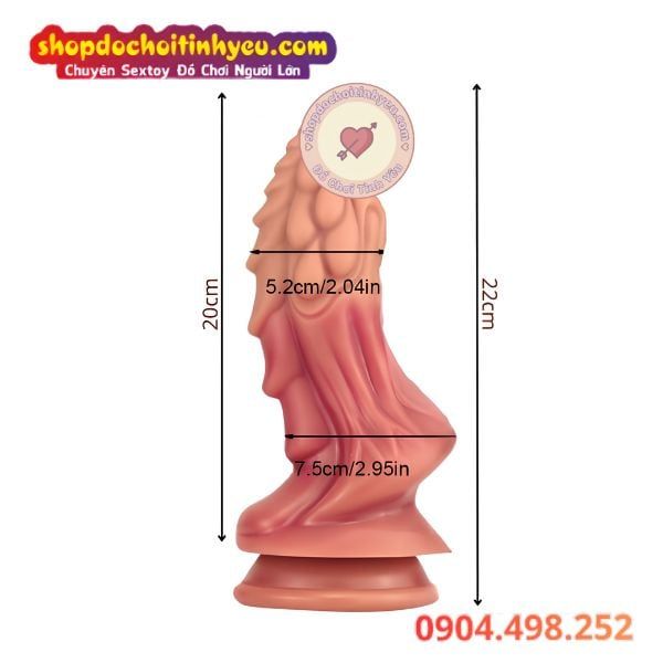Dương Vật Giả Hình Rồng Có Vảy Nổi Massage Âm Đạo Hậu Môn