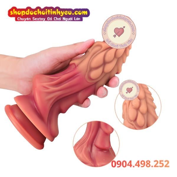 Dương Vật Giả Hình Rồng Có Vảy Nổi Massage Âm Đạo Hậu Môn