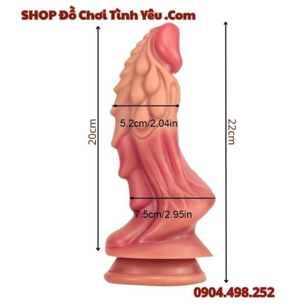 Dương Vật Giả Hình Rồng Có Vảy Nổi Massage Âm Đạo Hậu Môn