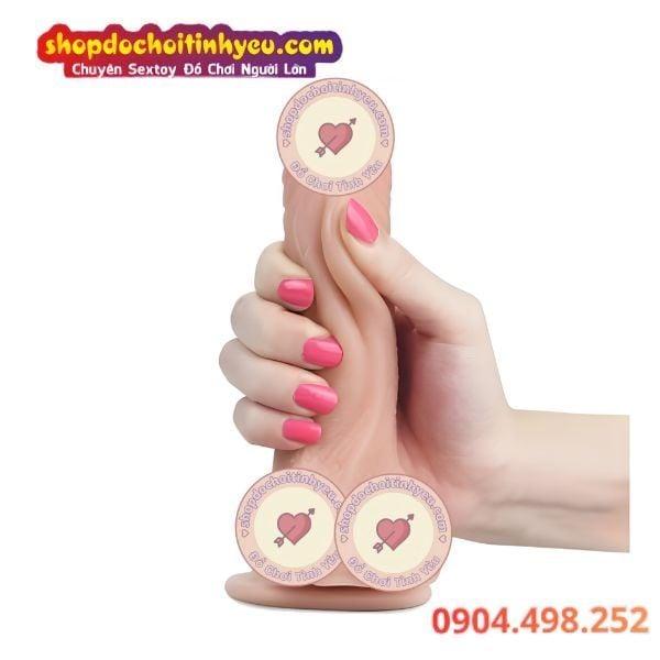 Dương Vật Giả Hít Tường Da Trượt Siêu Mềm SLIDING SKIN DONG