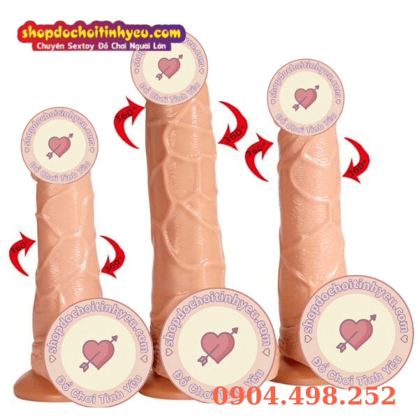 Dương vật giả hút chân không rung xoay