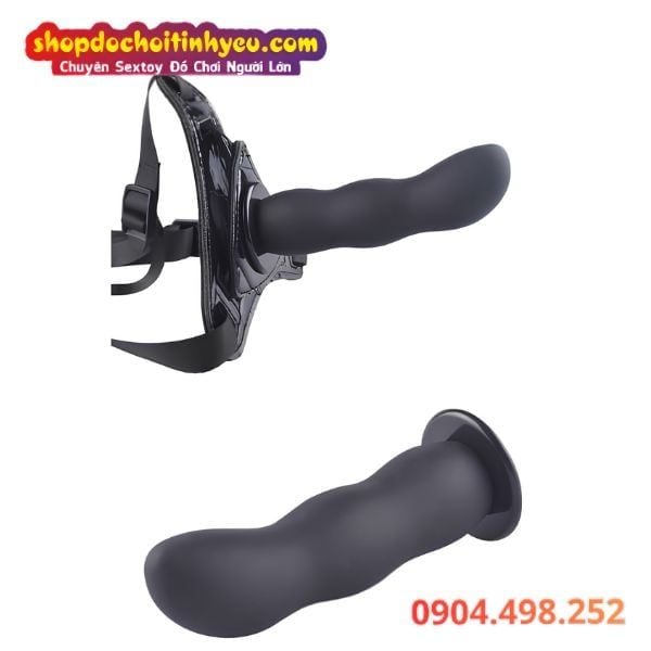 Dương Vật Giả Kèm Đai Đeo Có Thể Tháo Rời Cho Cặp Đôi Nữ Les