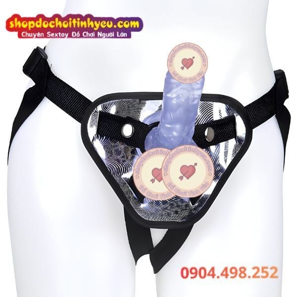 Dương Vật Giả Kèm Dây Đeo Có Thể Tháo Lắp Cho Cặp Đôi Les