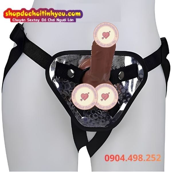 Dương Vật Giả Kèm Dây Đeo Có Thể Tháo Lắp Cho Cặp Đôi Les