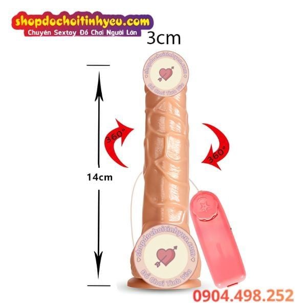 Dương vật giả Muha rung ngoáy gắn tường TPE mềm giá rẻ