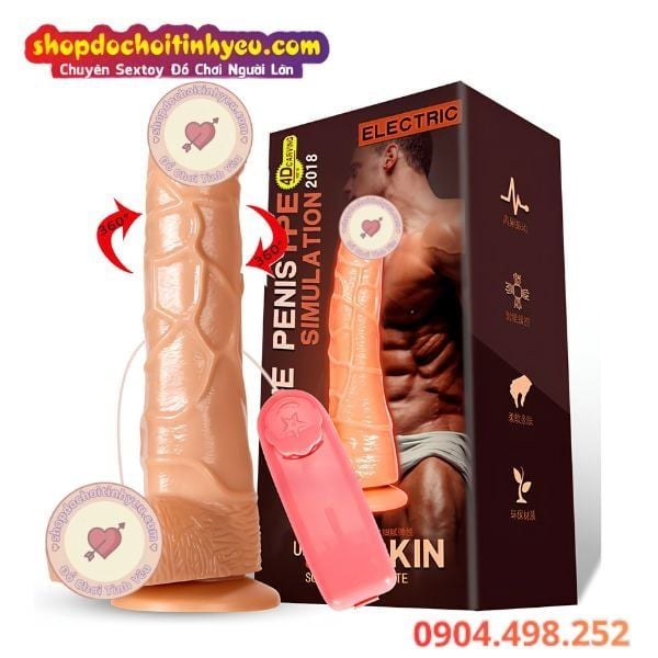 Dương vật giả Muha rung ngoáy gắn tường TPE mềm giá rẻ