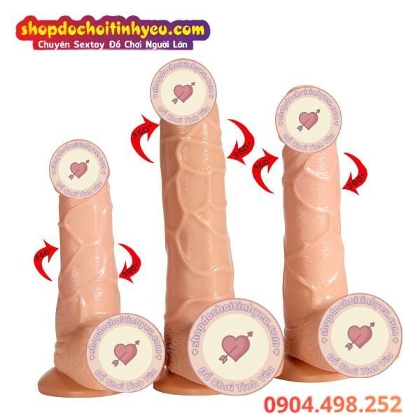 Dương vật giả Muha rung ngoáy gắn tường TPE mềm giá rẻ
