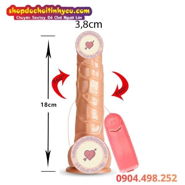 Dương vật giả Muha rung ngoáy gắn tường TPE mềm giá rẻ