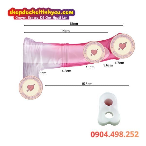 Dương vật giả ngựa rỗng bao đôn The Horse Sheath size S