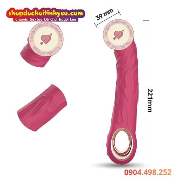 Dương Vật Giả Rung AV Tự Động 10 Chế Độ Có Gân Nổi To Đê Mê