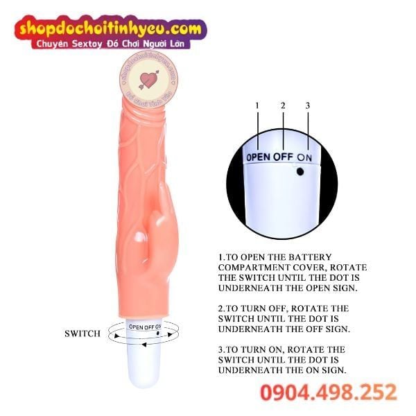 Dương vật giả rung mini size nhỏ cầm tay Baile 1 pin AA giá rẻ