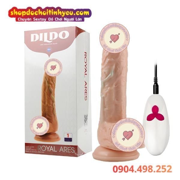 Dương vật giả rung ngoáy ấm nóng gắn tường điều khiển remote