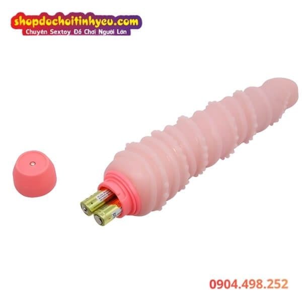 Dương Vật Giả Rung Thiết Kế Xoắn Ốc Có Thể Uốn Cong BAILE