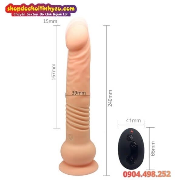 Dương Vật Giả Rung Thụt Có Vân Xoắn Điều Khiển Từ Xa ESCAPADE