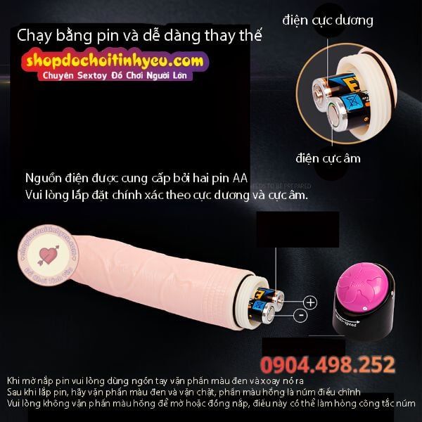 Dương vật giả rung ngoáy xoay SEX baile cầm tay giá rẻ cho nữ