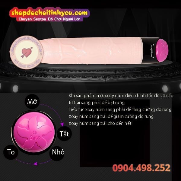 Dương vật giả rung ngoáy xoay SEX baile cầm tay giá rẻ cho nữ