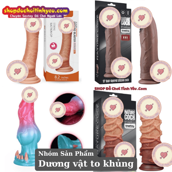 Khám phá cảm giác mạnh mẽ với dương vật giả to khủng