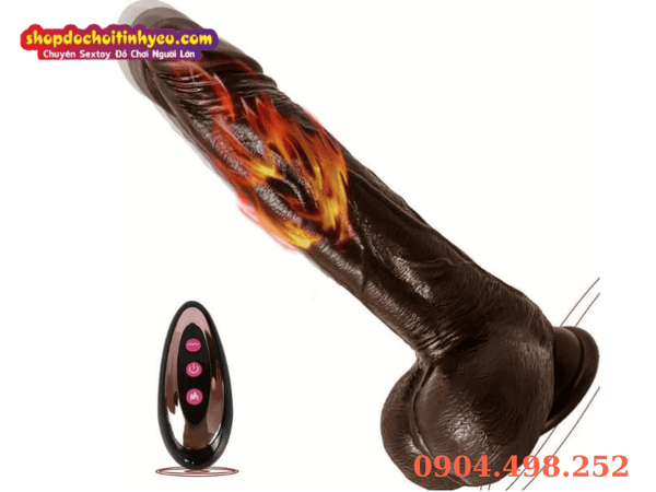 Dương Vật Giả Đen Rung Xoay Thụt