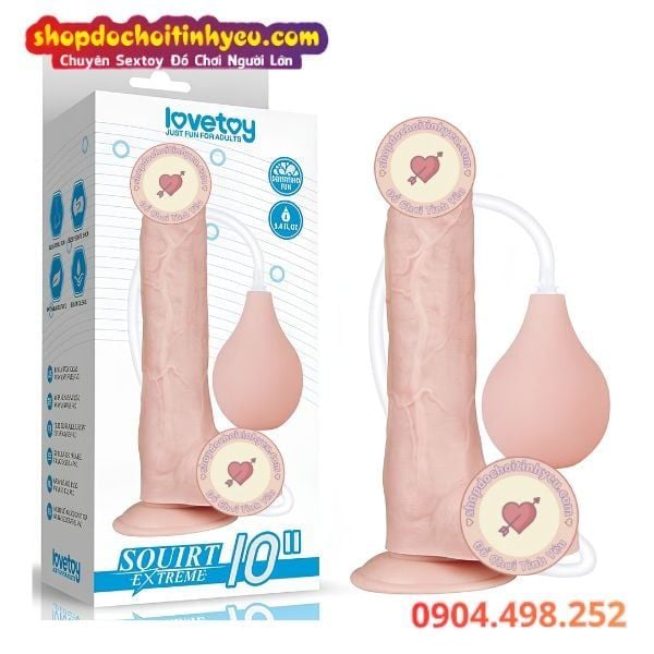 Dương vật giả xuất tinh phun nước hít tường Squirt Extreme