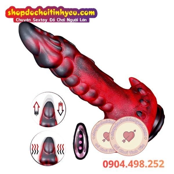 Dương Vật Quái Vật Rồng Giả Rung Thụt Ngoáy Tích Hợp Sưởi Ấm