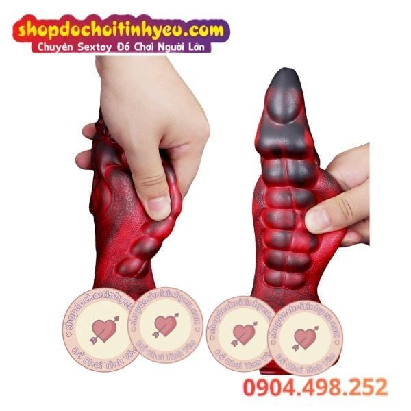 Dương Vật Quái Vật Rồng Giả Rung Thụt Ngoáy Tích Hợp Sưởi Ấm