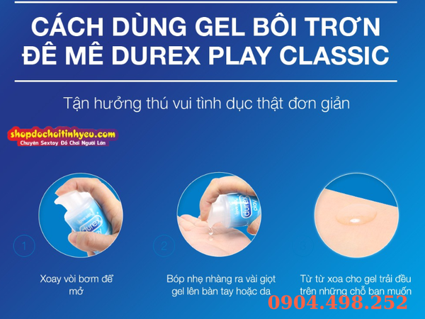 Cách dùng gel bôi trơn Durex đúng cách