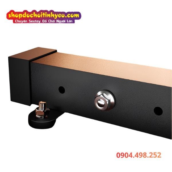Giá Đỡ Chữ Thập Gắn Tường Trói Buộc Tay Chân Khóa Cổ Bạn Tình