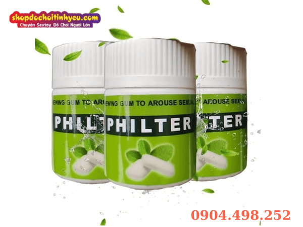 Kẹo Cao Su CHEWING GUM PHILTER tăng thèm khát