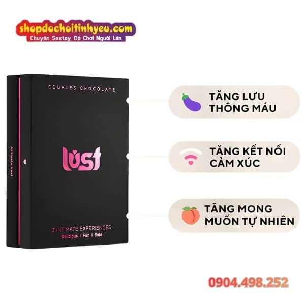 Kẹo Socola Tình Yêu Chiết Xuất Thảo Mộc Làm Tăng Ham Muốn