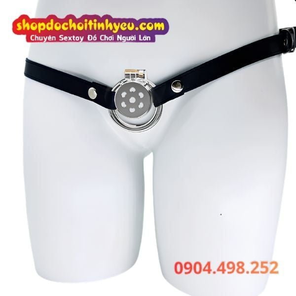 Khóa Trinh Tiết Dương Vật Kim Loại Dạng Nắp Phẳng Lỗ Trái Tim