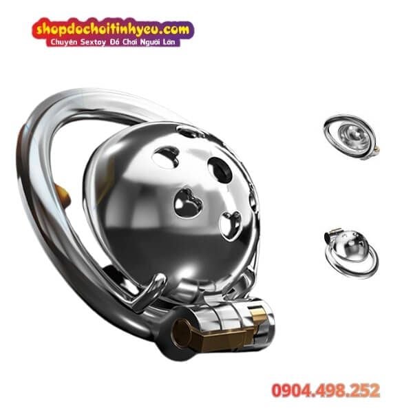 Khóa Trinh Tiết Kiểu Nắp Nồi Kim Loại Không Cho Cương Cứng